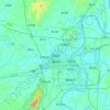 蒸湘区 topographic map, elevation, terrain