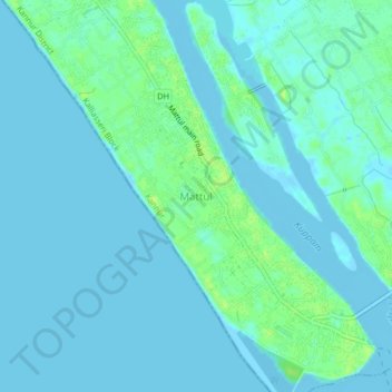 Mattul topographic map, elevation, terrain