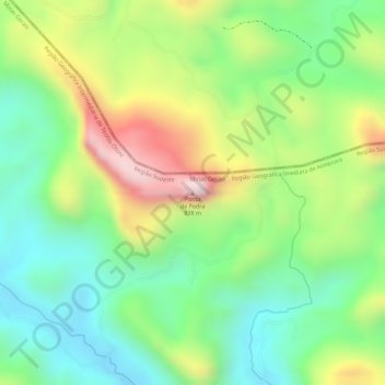 Ponta de Pedra topographic map, elevation, terrain