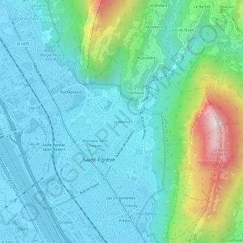 La Monta topographic map, elevation, terrain