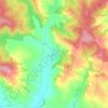 Bergau topographic map, elevation, terrain