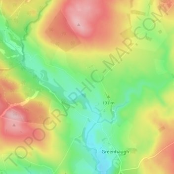 Gatehouse topographic map, elevation, terrain