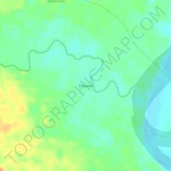 Chicosa topographic map, elevation, terrain