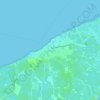 Sarteneja topographic map, elevation, terrain