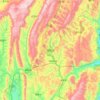 酉阳县 topographic map, elevation, terrain