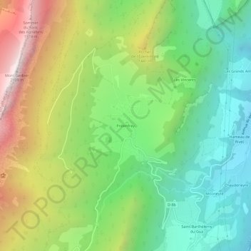 Prélenfrey topographic map, elevation, terrain