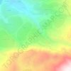 Bqarsouna topographic map, elevation, terrain