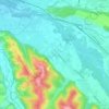Uzos topographic map, elevation, terrain