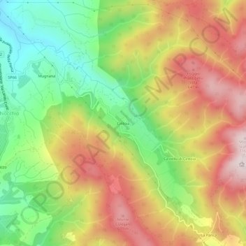 Cintoia topographic map, elevation, terrain