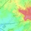Bazainville topographic map, elevation, terrain