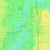 Kenilworth Grove topographic map, elevation, terrain