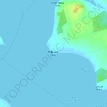 McDonald Point topographic map, elevation, terrain