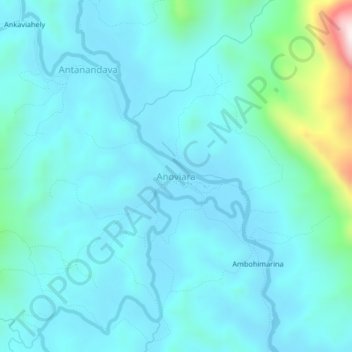 Anoviara topographic map, elevation, terrain