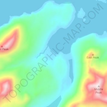 Attu topographic map, elevation, terrain