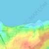 Trelde topographic map, elevation, terrain