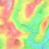 Linfitts topographic map, elevation, terrain
