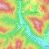 Zbyny topographic map, elevation, terrain