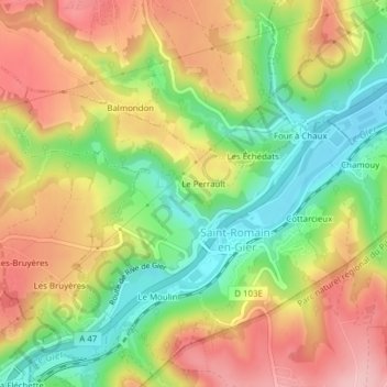 La Bessonne topographic map, elevation, terrain