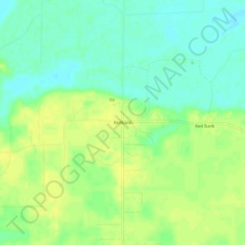 Redbank topographic map, elevation, terrain