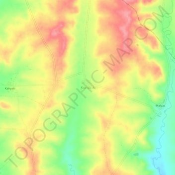 Konacık topographic map, elevation, terrain