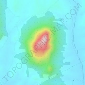 Serra do Pilão topographic map, elevation, terrain