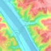 Clermontville topographic map, elevation, terrain