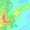华盖山 topographic map, elevation, terrain