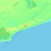Balneario Los Ángeles topographic map, elevation, terrain