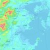 泉港区 topographic map, elevation, terrain