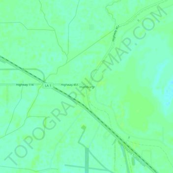 Hamburg topographic map, elevation, terrain