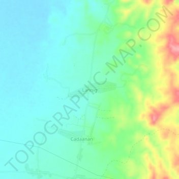 Lannig topographic map, elevation, terrain