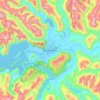 Puerto Aysén topographic map, elevation, terrain