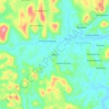 Lahasa topographic map, elevation, terrain