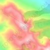 Mount Hesperus topographic map, elevation, terrain