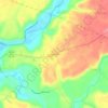 Roachester topographic map, elevation, terrain