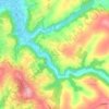 Манић topographic map, elevation, terrain