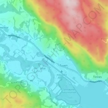 Sem topographic map, elevation, terrain