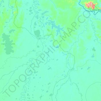 Provincia Mamoré topographic map, elevation, terrain