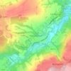 Rowlands Gill topographic map, elevation, terrain