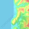 Iloca topographic map, elevation, terrain