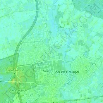 Wolfswinkel topographic map, elevation, terrain