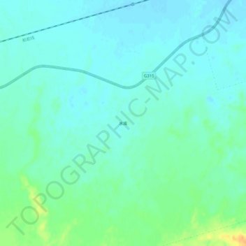 水库 topographic map, elevation, terrain