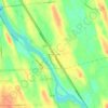 Bundy Crossing topographic map, elevation, terrain