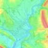 Aurín topographic map, elevation, terrain