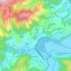 Bances topographic map, elevation, terrain