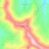 Maputsoe topographic map, elevation, terrain