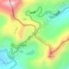 Nathu La topographic map, elevation, terrain