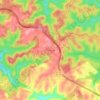 Pine Ridge topographic map, elevation, terrain
