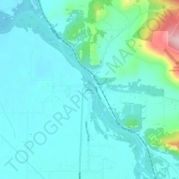 Jasper topographic map, elevation, terrain