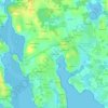 Pen er Stêr topographic map, elevation, terrain